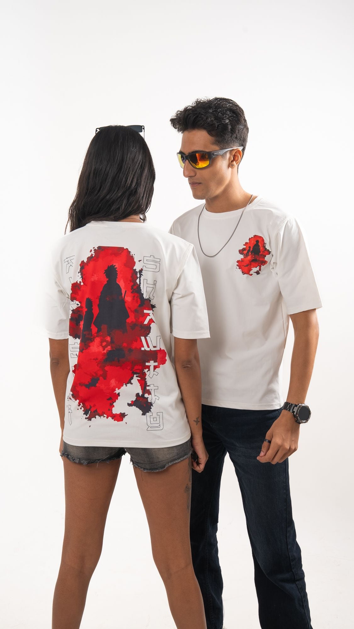 Crimson Silhouette - SHAWTTY Oversized T-Shirt